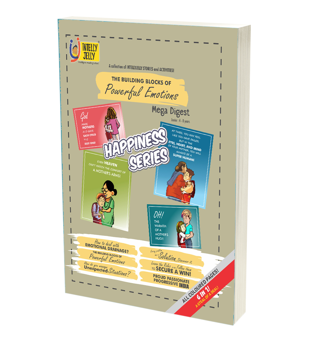 iNTELLYJELLY Mega Digest: The Building Blocks of Powerful Emotions | Logical Reasoning | Emotional Intelligence | Story Book | Activity Book | All Coloured & Illustrated 340+ Pages | Age 4-8 Years